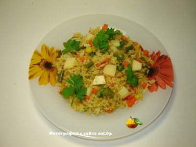 Рис со смесью овощей