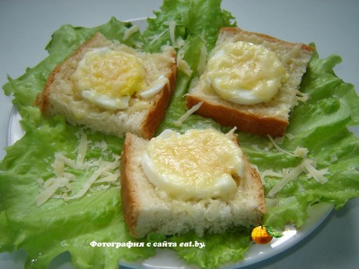 фото Бутерброды с яйцом и сыром