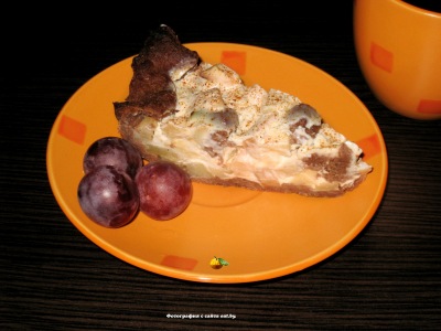 Пирог со сметанно-яблочной начинкой